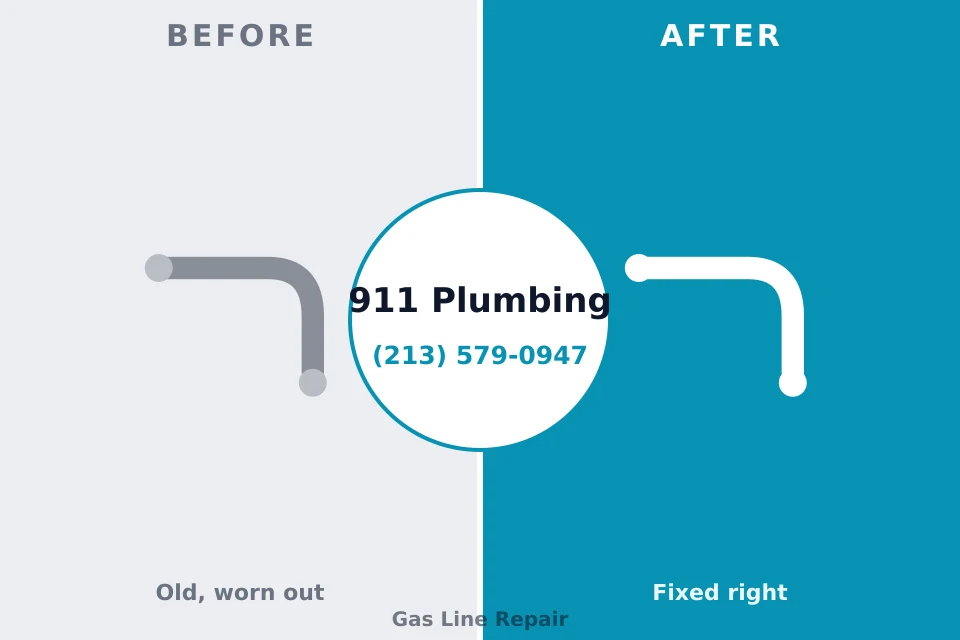Before and after: plumbing repair Aliquippa, PA
